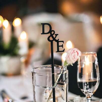 10/30/50/100/200pcs Personalized Wedding Stir Sticks - Wedding Party Decor, Daily Home Use, Wedding Stir Sticks