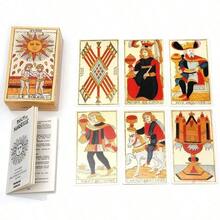 Tarot Prancis De Marseille 78 Kartu Permainan Oleh Card Master Di Marseilles Francais Tarot Cards - Putih - View 3