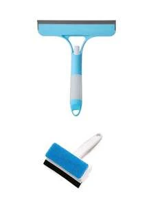 Vigour Summer 3-In-1 Glass Squeegee With Spray Bottle, Multi-Functional Glass Cleaning Tool, Double-Sided Glass Squeegee, Household Wall Cleaning Brush, Glass Cleaning Tool, Mirror Cleaning Brush, Suitable For Bathroom, Wall, Tile, Glass, Mirror, Professional Cleaning Tool, Home Essential, Practical Housewarming Gift, Holiday Gift - Multicolor - View 12