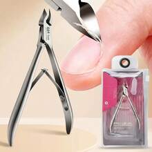 1pc Professional Stainless Steel Curved Nail Clipper, Manicure & Pedicure Tool, Dead Skin Trimmer - Multiple Styles a - View 5
