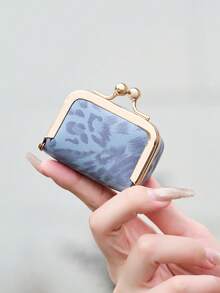CHARM INFINITE Litchi Texture Kiss Lock Mini Coin Purse, Portable PU Leather Small Wallet For Coins, Rings, Earrings, Jewelry Daily Storage Bag - Multicolor - View 8