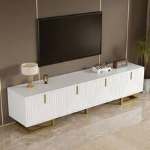 TV Stand With Drawers - Black - 白色 - 查看 8