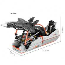 941Pcs Robot Series Blocks Bag Pack, DIY Assembly Toy, High-Restore ABS Models Including Robots, Flight Simulator & Rose Gun. Cultivate Spatial Thinking & Imagination, Desk Office Decor, Birthday Festival Gift For Model Lovers - Multicolor(Bag) - View 11