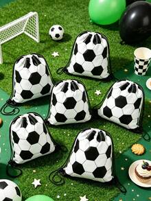 Black and White Football