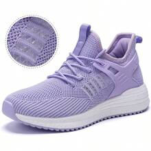 Running Shoes Women Sneakers - Comfortable Memory Foam Lightweight Walking Tennis Workout Athletic Shoes - 10.5 + Light Purple-breathable - View 5
