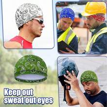 1 Buah/Set Topi Bersepeda Pendingin Pria - Topi Dalaman Tanpa Pinggiran Penyerap Keringat untuk Bersepeda dan Lari - MultiWarna - View 8