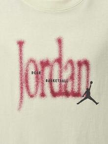 Jordan Kaos Rajut Lengan Pendek Tanpa Kerah Pria AS BRK S LOVE 85 SS Crew TIX1570-047 - Redwood - View 4