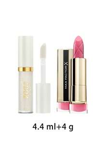 Max Factor [組合] 2000 Calorie 唇釉 000 Melting Ice 4.4ml + Colour Elixir 唇膏 090 English Rose 4g - 000 融化的冰+090 英國玫瑰 - 查看 2