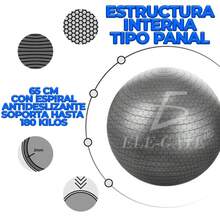 Pelota para Estabilidad Barre de Fitness Yoga Pilates Core Entrenamiento y Terapia Física. - Multicolor - Ver 4