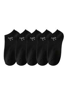 1/5/10/15/20 Pairs Casual Daily Socks, Simple Boat Socks, Soft Skin-Friendly, Comfortable And Breathable - Multicolor - View 17