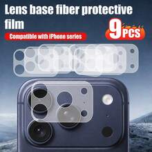 XINHONGYU 9片 9H 奈米霧面鏡頭底座保護膜，適用於 Phone DUO/18 Pro Max/Phone 18 Pro/Phone 17 Pro Max/Pro/Air/17 系列，防指紋/防眩光/防刮，精準切割，無氣泡，易安裝，兼容手機殼，支持無線充電，防黃變，高清晰透明，耐用極簡相機保護 - 9pcs - 查看 11