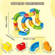 Levitating Magic Track Train, 3D Transformable Track Car, Includes 67pcs, 83pcs, 121pcs, Educational Track Car For Kids, Parent-Child Interactive Educational Toy Car,STEM Toy,Suitable For Birthday Gifts,Hallowee Gifts,Thanksgiving Gifts,Holiday Gifts - Multicolor - View 6