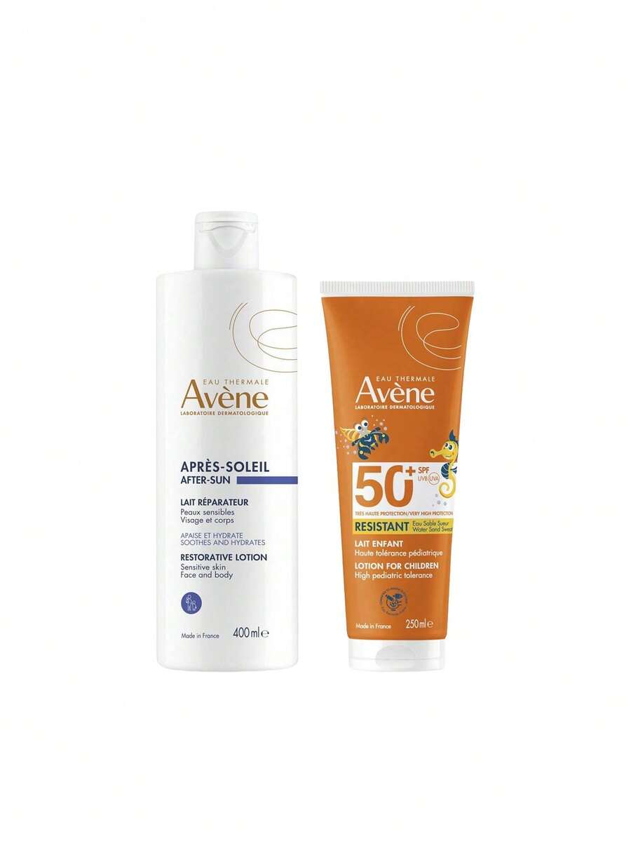 Avene [組合包] Sun Care 曬後修復乳液 400ml + Lait Solare 防曬乳液 SPF50 250ml - 無色 - 查看 1