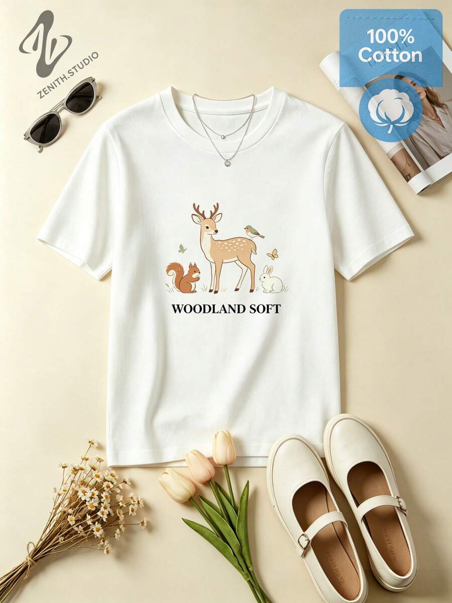 Women T-Shirts - 白色 - 查看 1