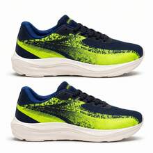 Kit 2 Pares Tênis Masculino para Treino Academia e Uso Diário com Amortecimento e Sola Macia - Marinho/Verde + Marinho/Verde - Visão 1