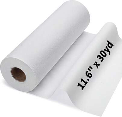 Medium Weight Interfacing Fabric For Sewing: White 11.6" X 30yd Iron On Non-Woven Fusible Interfacing Single-Sided Fusible Interfacing For Sewing