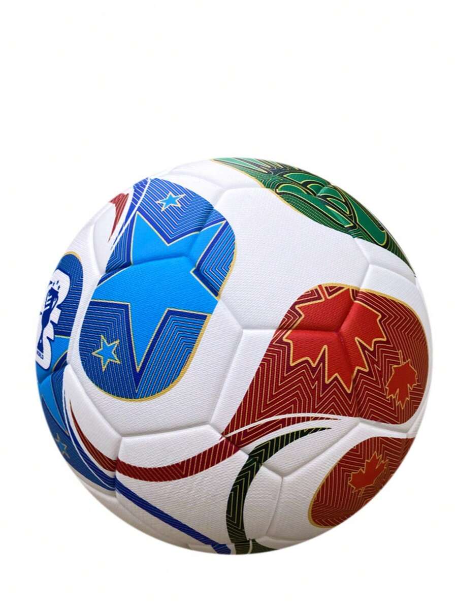 World Cup Quality League Premium Football Size 5 Thermally Bonded Match Ball - Professional High-End PU Leather - Multicolor - View 1