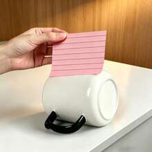 100 Sheets Colorful Horizontal Lined Sticky Notes, Portable Self-Adhesive Memo Pads, Aesthetic Stationery For Students & Office Workers, Back To School School Supplies - one-size - View 6