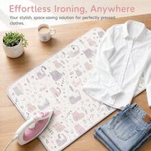 Foldable Portable Ironing Pad, Funny Cat Print Ironing Mat, Multi-Functional Hanging/Flat Dual Use, Ironing Pad, Space-Saving Small Ironing Board Alternative, Suitable For Home And Travel Ironing Clothes - Funny Cat - View 10