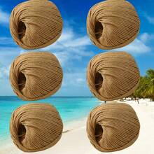 100g Hollow Yarn 2mm Linen Doll Handmade Crochet Knitting DIY Stiff Yarn For Bags And Hats - 6-pack - View 20