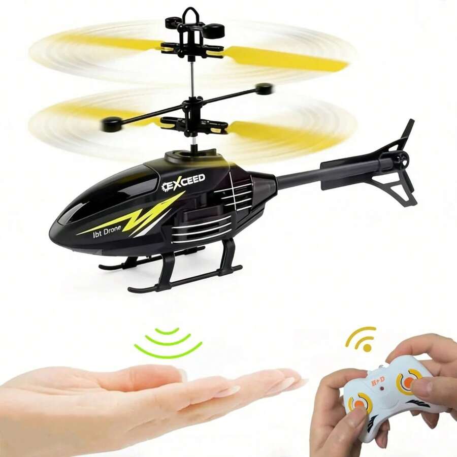 Helicóptero de Control Remoto para Niños 2 en 1, Juguete Recargable a Prueba de Golpes, Regalo de Cumpleaños para Niños y Niñas - 1 - Ver 1