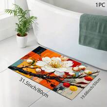 Alfombrilla de drenaje con estampado/Alfombrilla absorbente/Alfombrilla de secado para cafetera & vajilla - Protector de mesa de poliéster absorbente con respaldo de goma antideslizante, decoración de encimera de cocina - Mantel individual para bar en casa & mesa de comedor - Multicolor - Ver 9