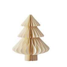 1pc Honeycomb Paper Christmas Tree Tabletop Ornament, Foldable 3D Xmas Tree Desktop Centerpiece, Holiday Party Home Table Decor - Multicolor - View 5