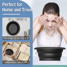 1pc Home Facial Ice Bath Basin - Silicone Foldable Basin, Suitable For Outdoor And Beauty Use (Facial Ice Therapy/Beauty Tool) - A - View 5