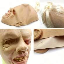1pc Funny One-Eyed Monster Full Face Live Streaming Prop Cosplay Mask, Practical Horror Asymmetrical Eye Ghost Mask Full Head Cover, Suitable For Holiday Party Costume Cosplay Horror Haunted House Prop - Mask - View 8