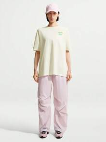 Nike Women's AS W NSW NK CLSC OS TEE FLWMKT Short Sleeve Knit Collarless T-Shirt TIV5498-133 - Hunter Green - View 6