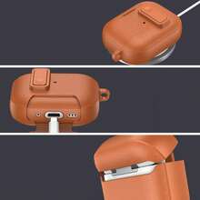 Wireless Earbuds Protective Case Snap Button Magnetic Lock Lid Built-In Phone Stand Compatible With Apple Earbuds Gen 1 2 3 4 Pro Pro2 Pro3 TPU Shockproof Anti-Scratch Full Wrap Shell Universal Size 1pc For Men Women Teens Birthday Holiday Gift Summer Beach Travel Accessory - Multicolor - View 6