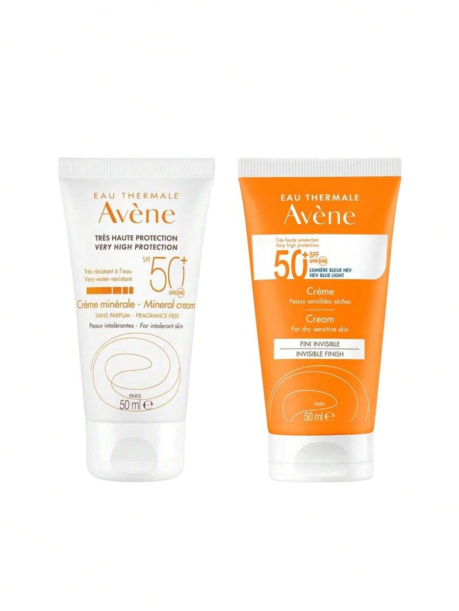 Avene 【組合裝】Sun Care 極高防護礦物防曬霜 SPF50+ 50ml + 防曬乳 SPF50+ 50ml - 無色 - 查看 1