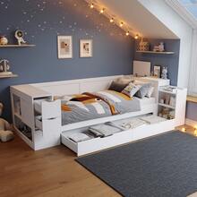 Sofa Bed Frame 90 X 200 Cm - Multi-Functional With Storage Space - White - View 1