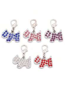 Bling Pet ID Tag For Dogs - Customizable With Name & Contact Info, Cute Puppy Collar Accessory, Anti-Lost Identification Tag For Small/Large Dogs - Multicolor - View 6
