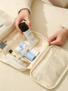 Detachable Hook Toiletry Bag, Travel & Business All-In-One Makeup Bag, Cosmetic Organizer, Dry & Wet Separation Waterproof Storage Bag, Travel Essential - Multicolor - View 6