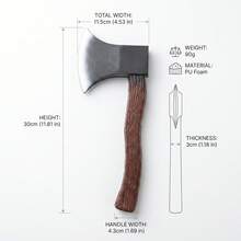 1pc Halloween Carnival Fire Axe Shanghai Bund Axe Performance Prop Equipment PU Axe Costume Prop - View 3