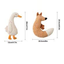 Fox/Goose Shaped Pet Toy For Dogs And Cats, Squeaky Sound, No Battery Required, Suitable For Teddy And Small To Medium Pets - Multicolor - View 4