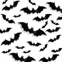 12/24/48pcs 3D Black PVC Bat Halloween Decoration Set - Scary Bar Wall Sticker Decor - Ideal Choice For Halloween Celebration And Unique Items - Multicolor - View 9