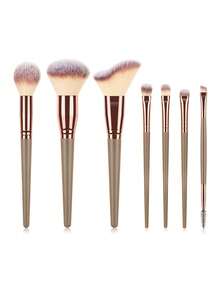 ronshadow 15pcs Multi-Function Makeup Brush Set, Soft Nylon Bristles, Base, Contour, Eye, Brow Brushes, Even Powder Pickup, Smooth Application, Suitable For Daily Use, Travel Makeup, Gift - Multicolor - View 13