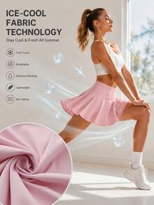OKP 3 Pack Workout Skorts For Women High Waisted Gym Skirts End Of Summer Pockets Inner Shorts Running Athletic Tennis Golf Skirts - 混合 - 查看 3