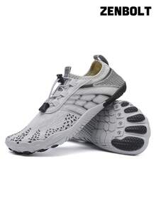 Zenbolt Unisex Outdoor Water Shoes, Lightweight Quick-Dry Beach Shoes, Women's Barefoot Athletic Shoes, Swimming Water Shoes, River Hiking Shoes - Grey - View 9