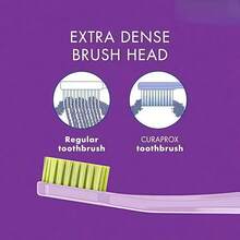 3pcs Pink Swiss Curaprox Ultra Soft Style Family Set, Meets Daily Oral Care Needs For The Whole Family, Practical And Cost-Effective Toothbrush Holder, Random Color, Small Head Design, Odorless, Gum Protection, Gentle And Non-Damaging To Teeth, Travel Set, Adult Manual Toothbrush Set, Gum Protection And Interdental Cleaning, Multi-Color Assorted Brushes - Multicolor - View 6