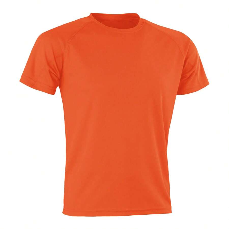 Spiro Mens Aircool T-Shirt - Orange - View 1