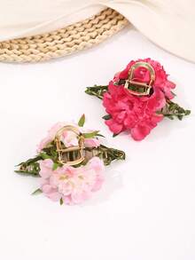 1pc Fashion Bohemian Vine Artificial Flower Hair Claw Clip, Women's Hair Accessory For Daily Wear, Gift For Friends - Multicolor - View 2