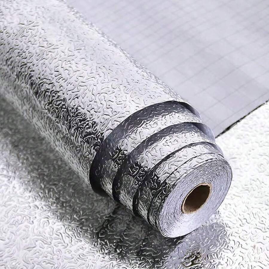 1 Roll Kitchen Wallpaper, Self-Adhesive Waterproof Countertop Cabinet Renovation Sticker