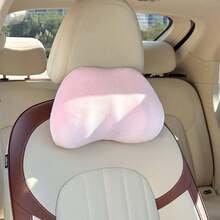 1pc Car Headrest Pillow, Memory Foam Lumbar Support Cushion For Car Seat, Neck Pillow And Back Support For Driving - A - View 16