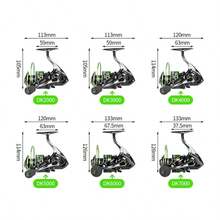 Fashion Colorful Coating Hollow Design Okuma Spinning Reel Full Metal Spool Sealed Bearing Dustproof Waterproof Saltwater Freshwater Universal Fishing Reel - Fishing Reel - View 8