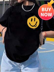 Sommerkleidung für Frauen Anime Muster Unisex T-Shirt Unisex - Schwarz - Übersicht 1