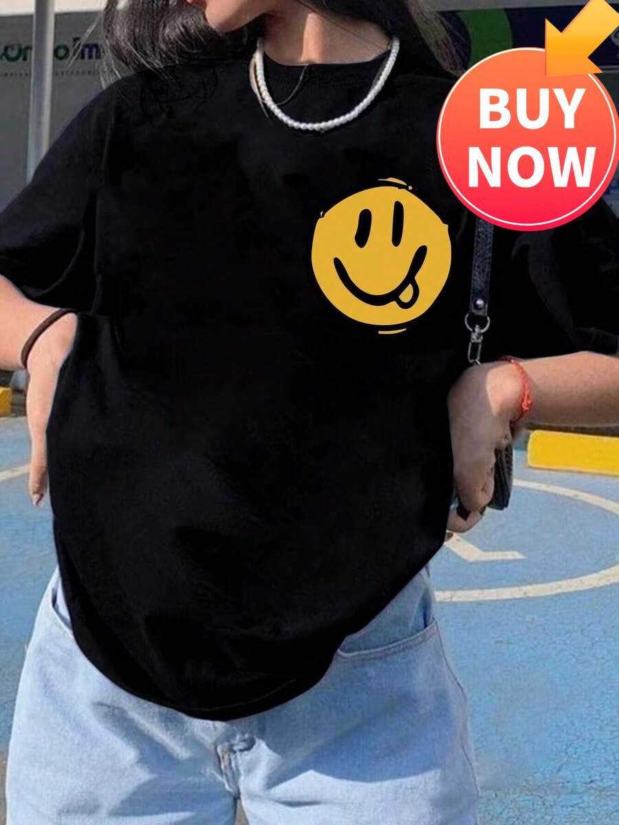 Sommerkleidung für Frauen Anime Muster Unisex T-Shirt Unisex - Schwarz - Übersicht 1
