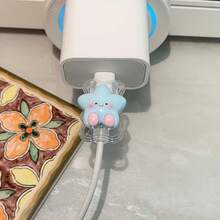 4pcs Cartoon Cable Protector, Protect Data Cable From Damage, Charging Cable Protector - Multicolor - View 4